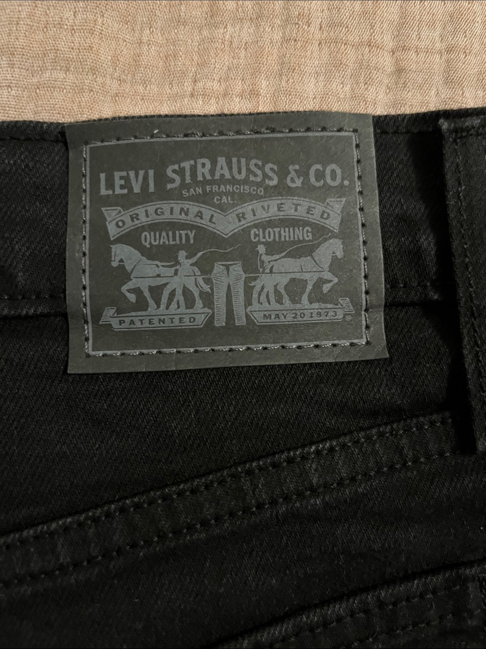 Levi’s Wedgie Straight Button Fly Black Jeans Size 30 - Picture 5 of 11